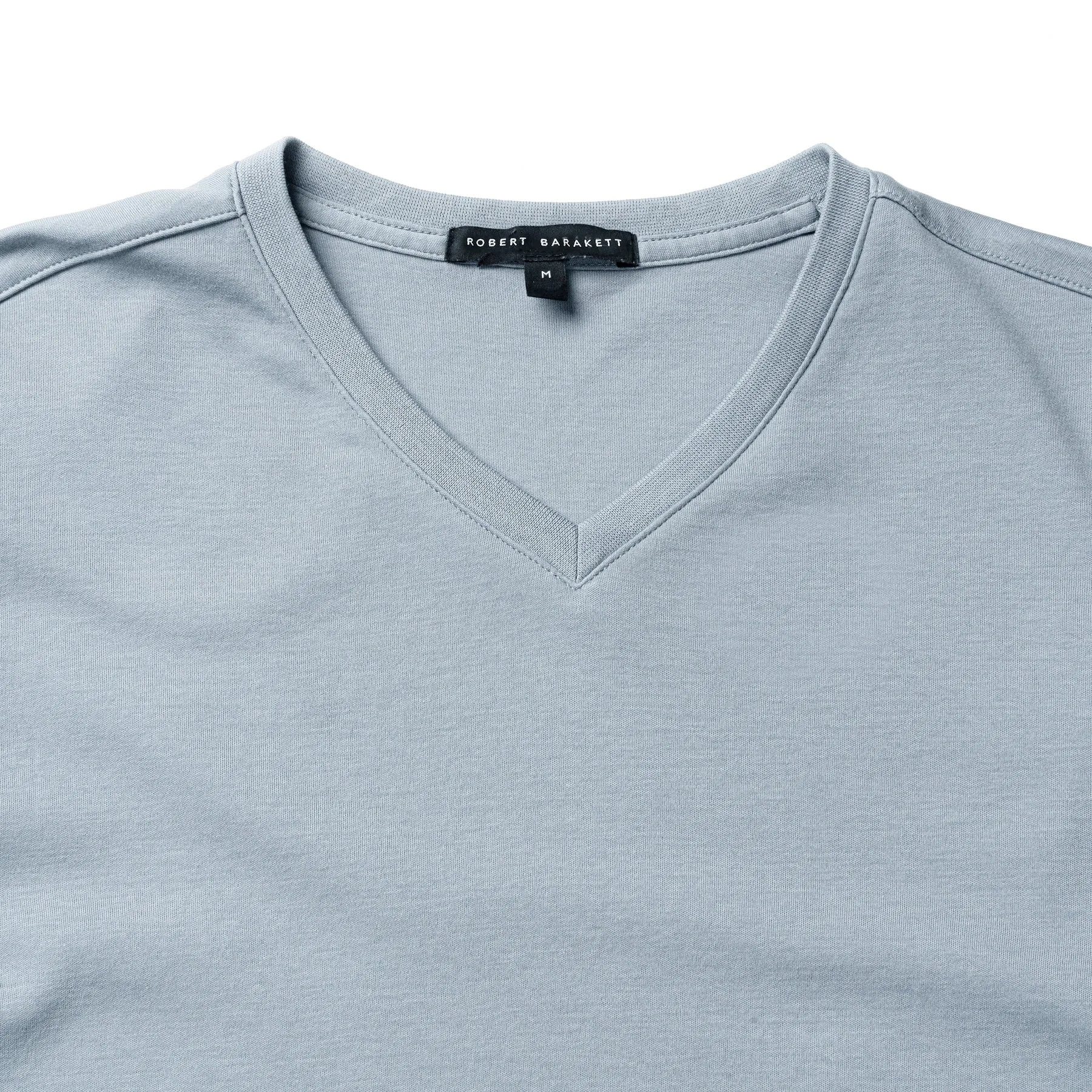 Men's Robert Barraket Georgia V-Neck T-shirt - Dover Blue