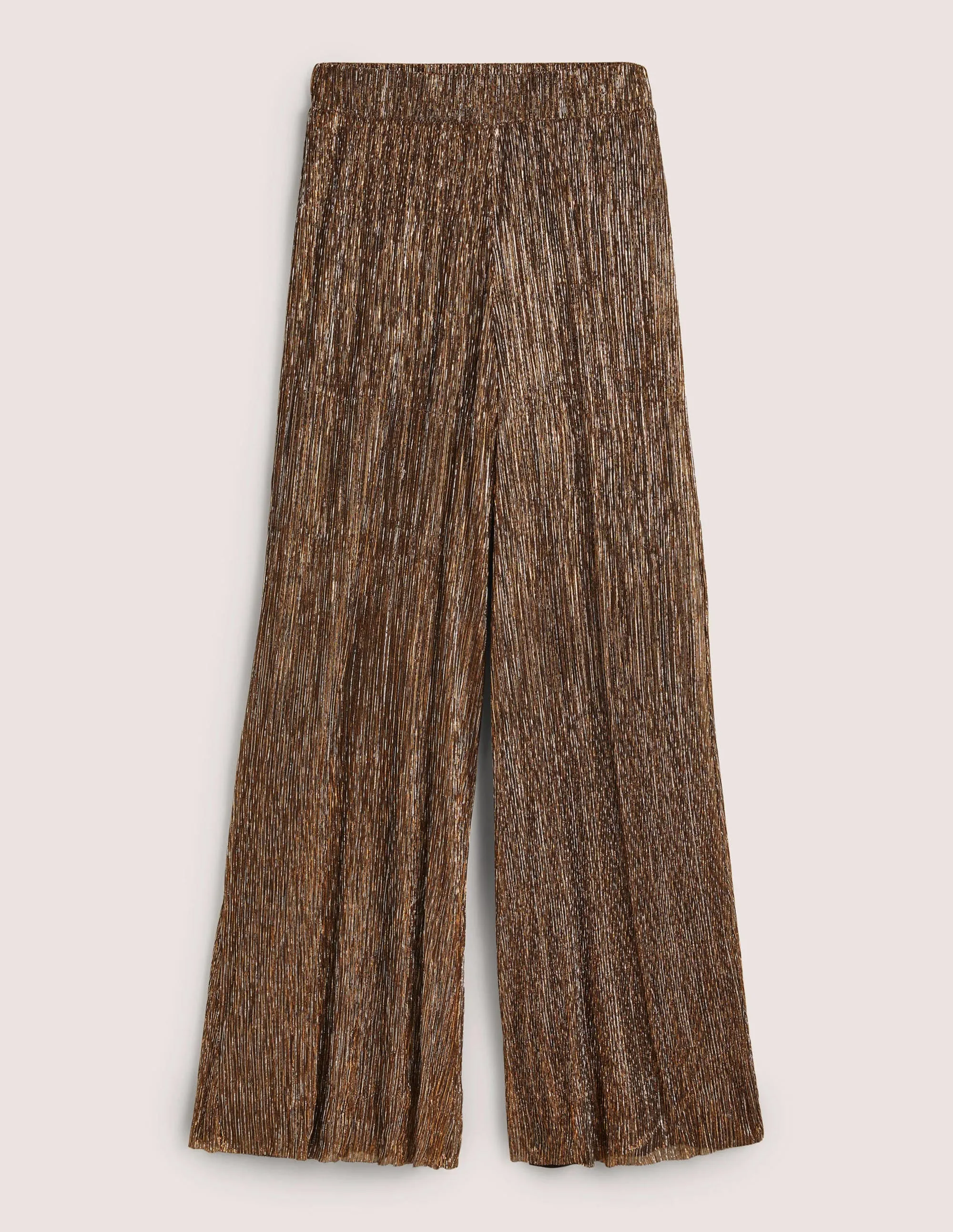 Metallic Party Trousers-Gold, Black Lurex