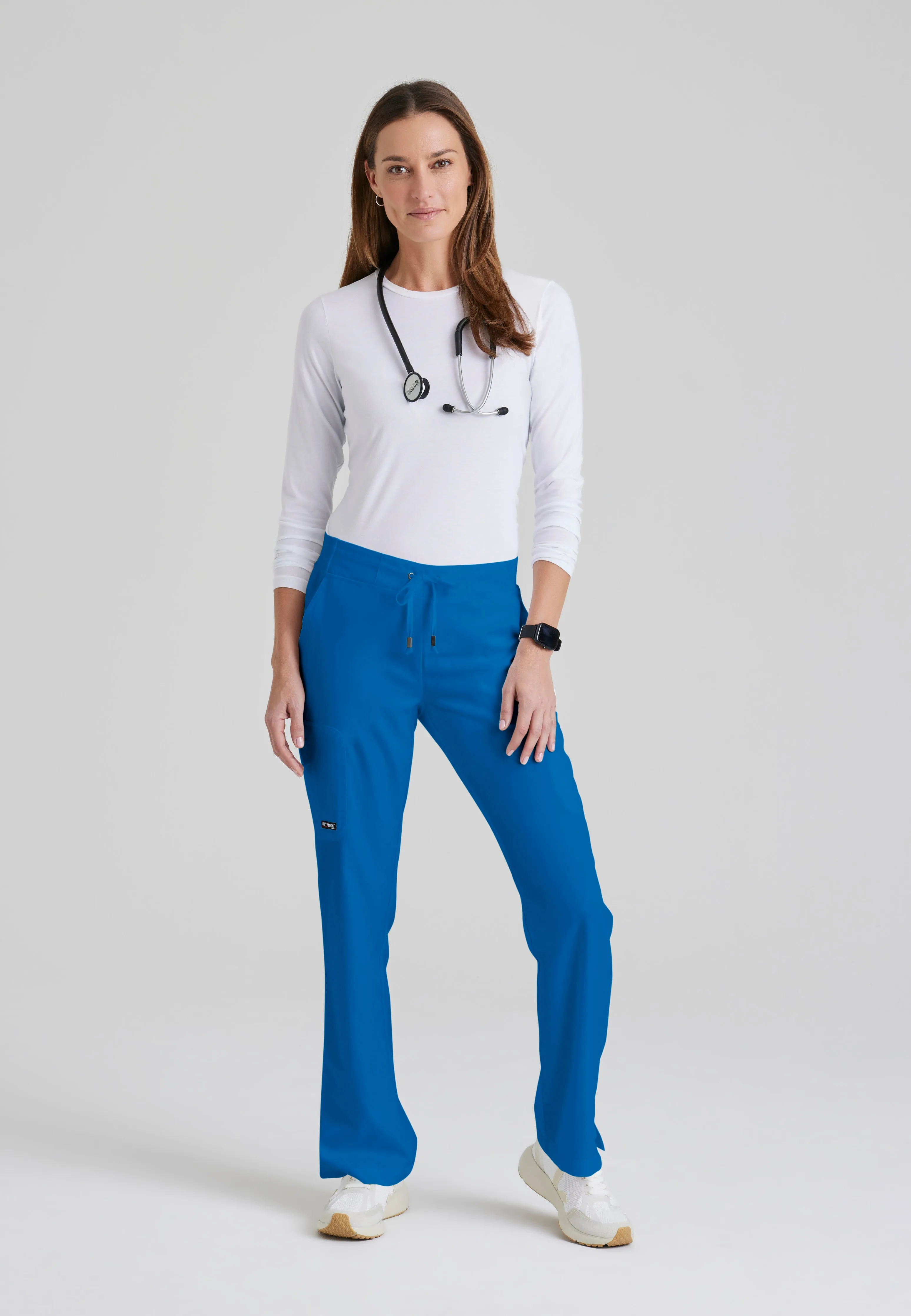 Mia 6-Pocket Mid-Rise Straight Leg Scrub Pant