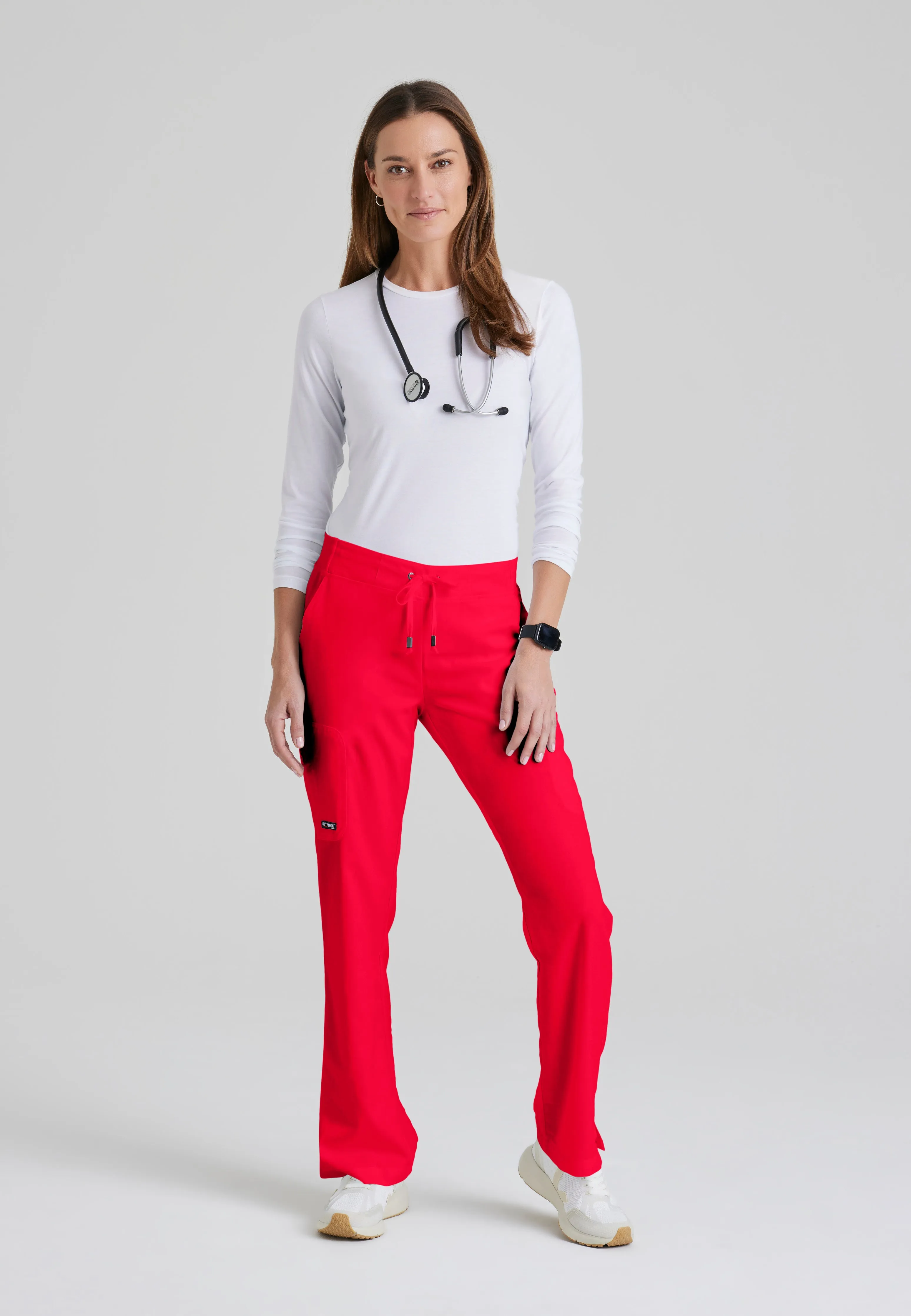 Mia 6-Pocket Mid-Rise Straight Leg Scrub Pant