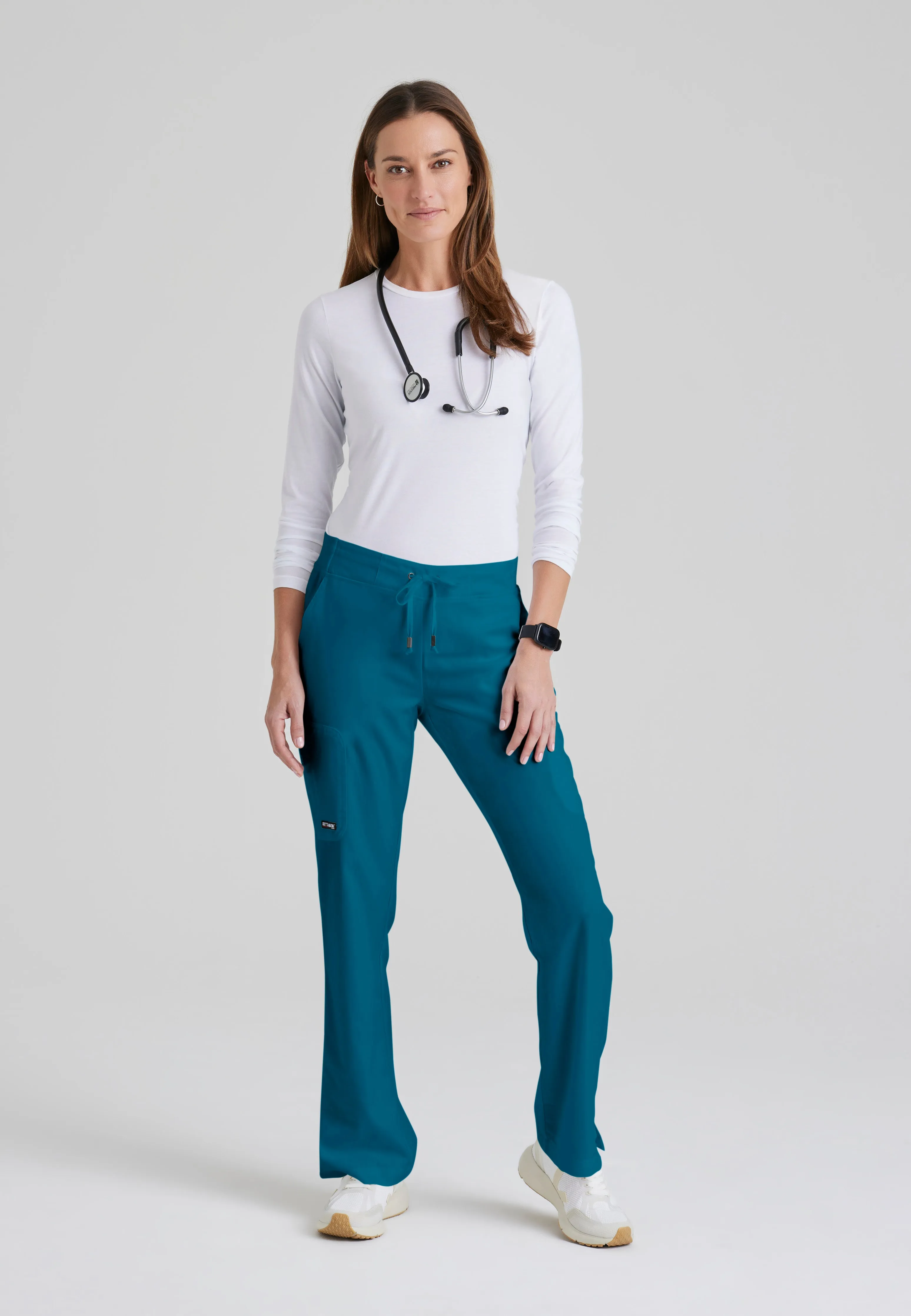 Mia 6-Pocket Mid-Rise Straight Leg Scrub Pant