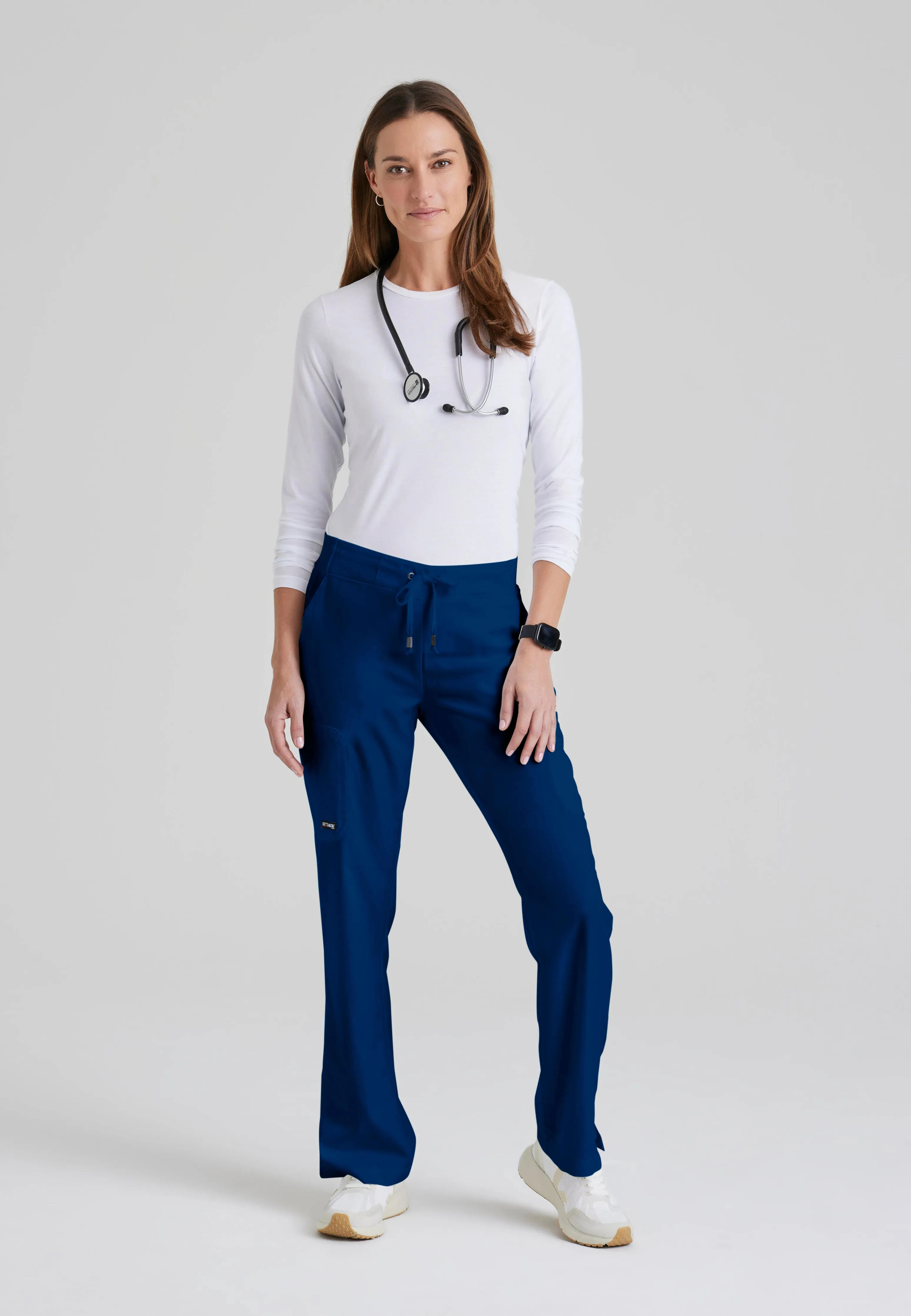 Mia 6-Pocket Mid-Rise Straight Leg Scrub Pant