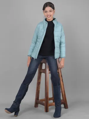 Mint-Green Puffer Jacket