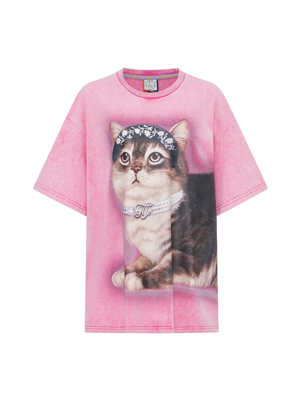 MUKZIN Washed 2-color Casual Versatile Age-reducing T-shirt
