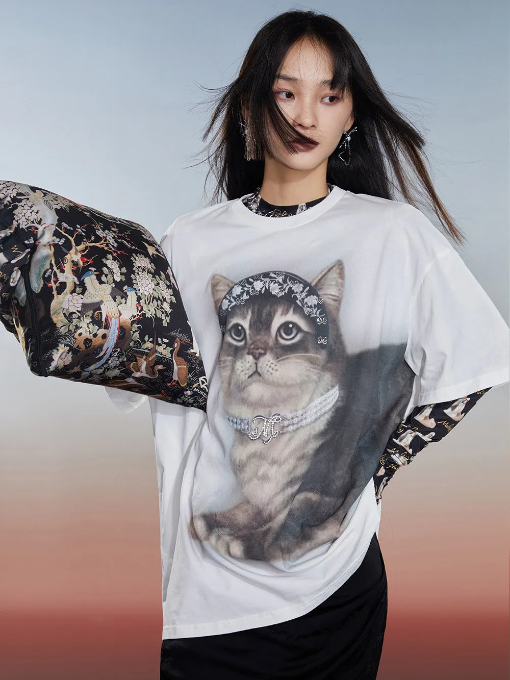 MUKZIN Washed 2-color Casual Versatile Age-reducing T-shirt