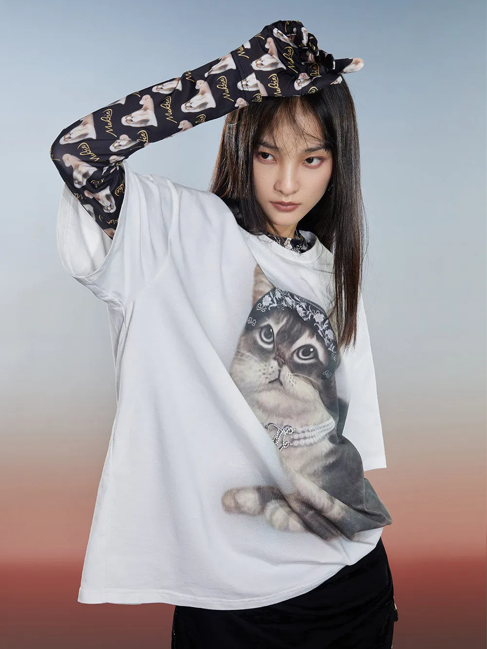 MUKZIN Washed 2-color Casual Versatile Age-reducing T-shirt