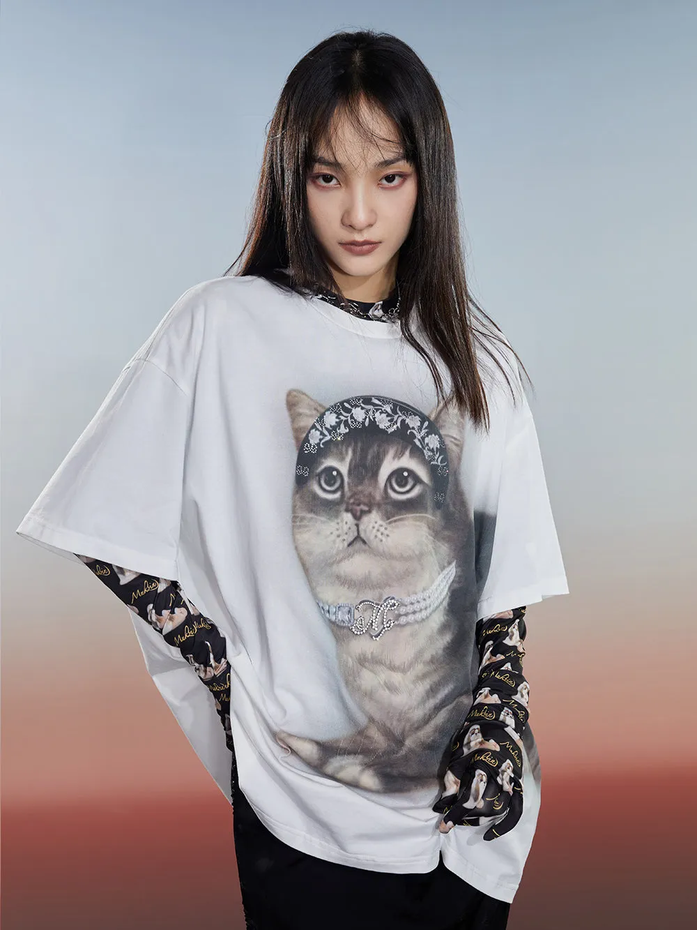 MUKZIN Washed 2-color Casual Versatile Age-reducing T-shirt