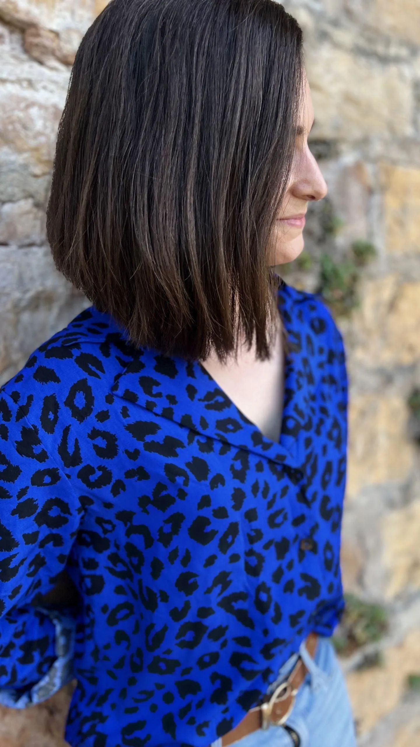 My Dress Made - Blue Leopard Viscose Poplin Fabric