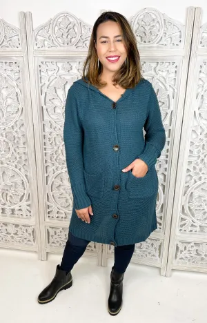 #N750 All Around Teal Cardigan