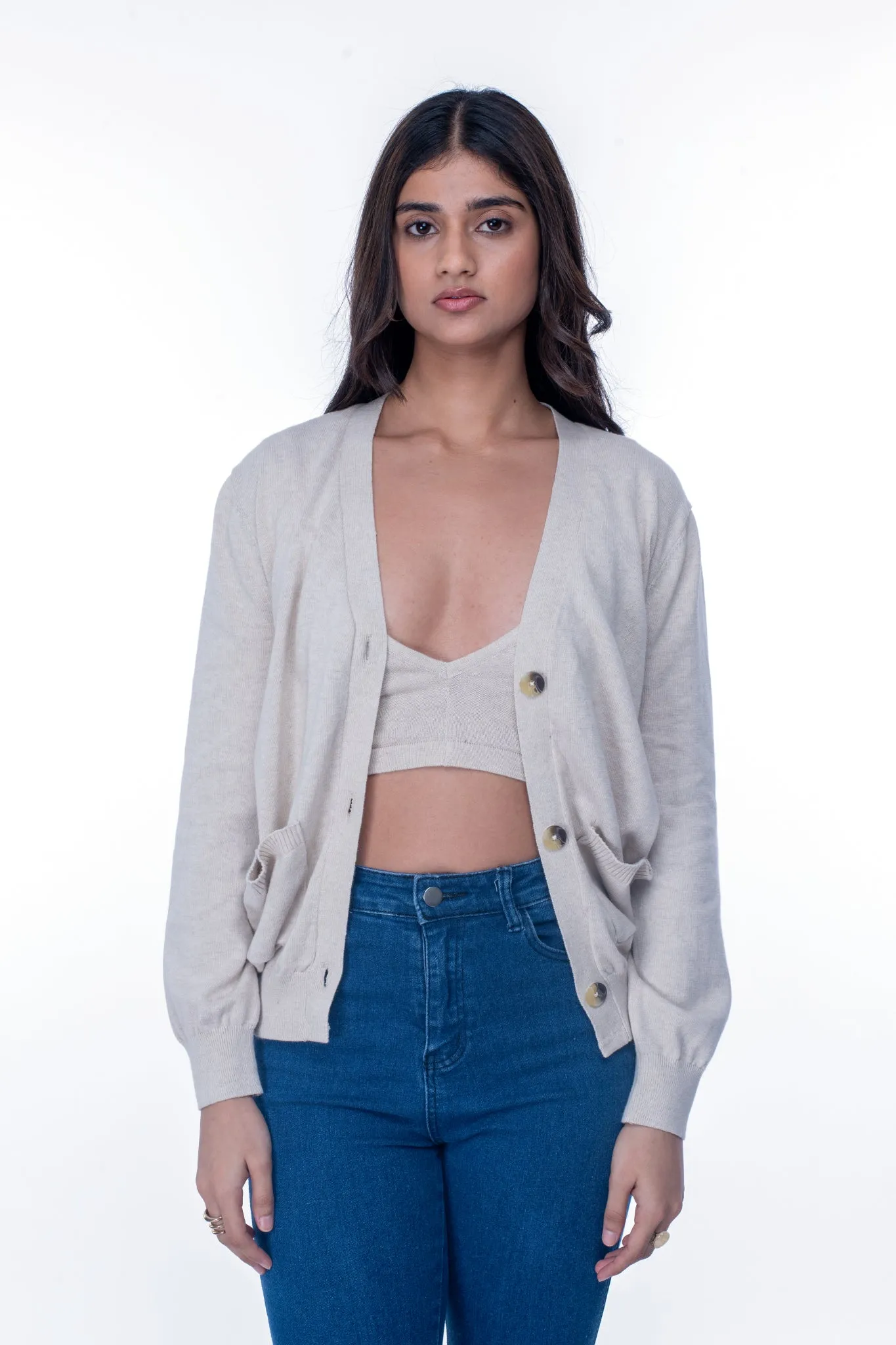 Oat Milk Cardigan Set