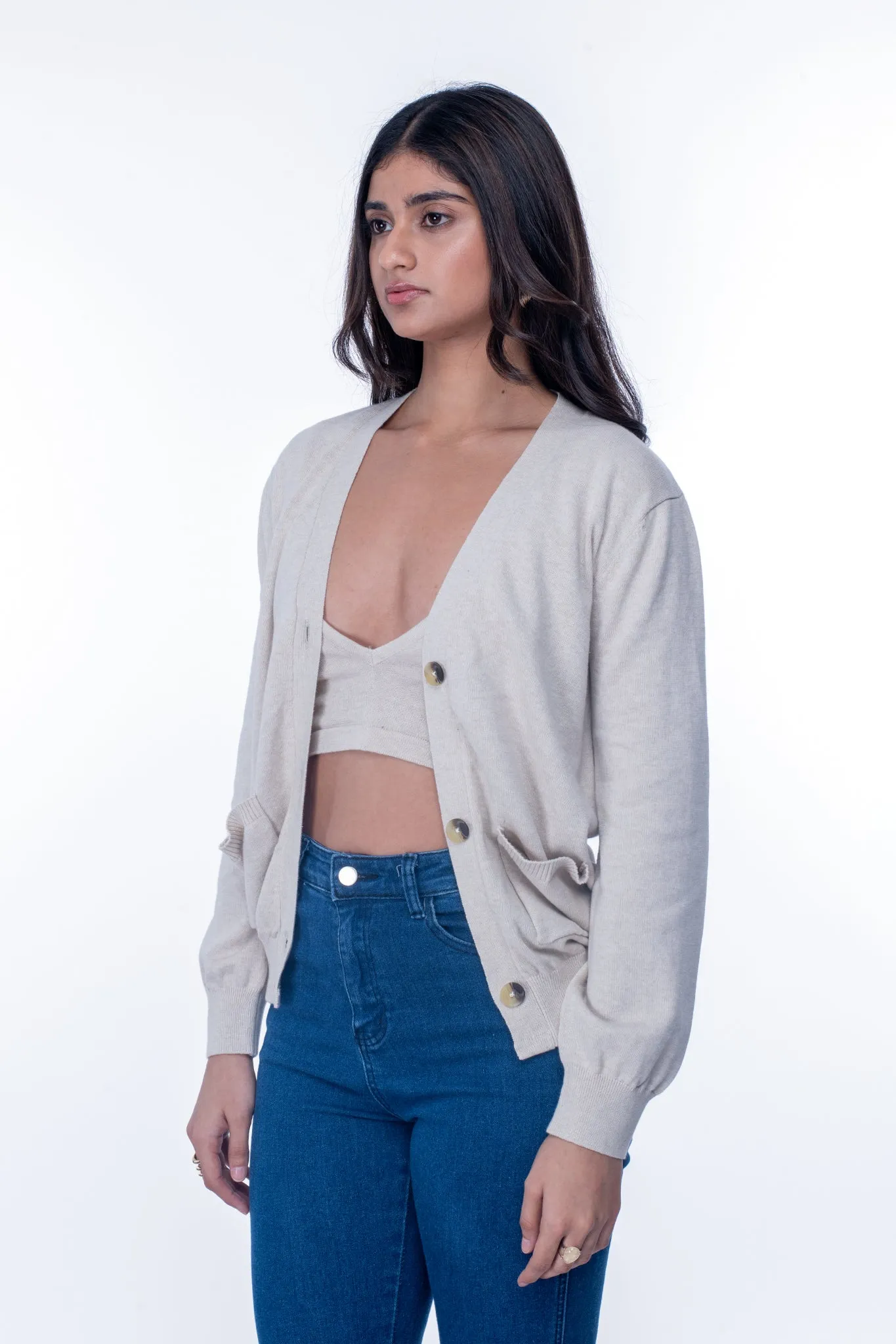 Oat Milk Cardigan Set