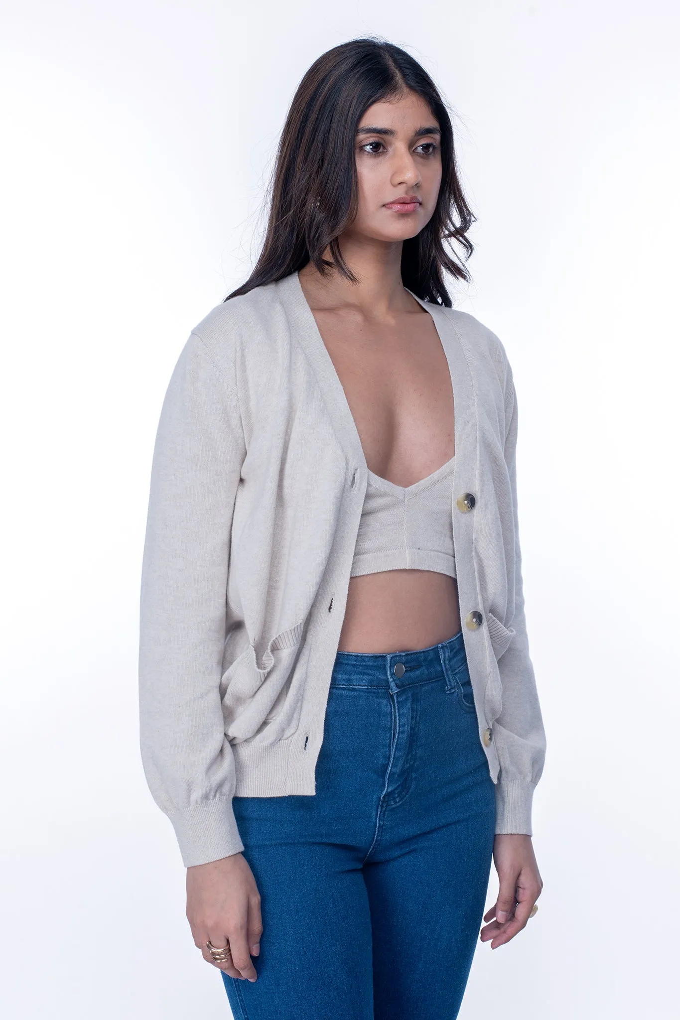 Oat Milk Cardigan Set