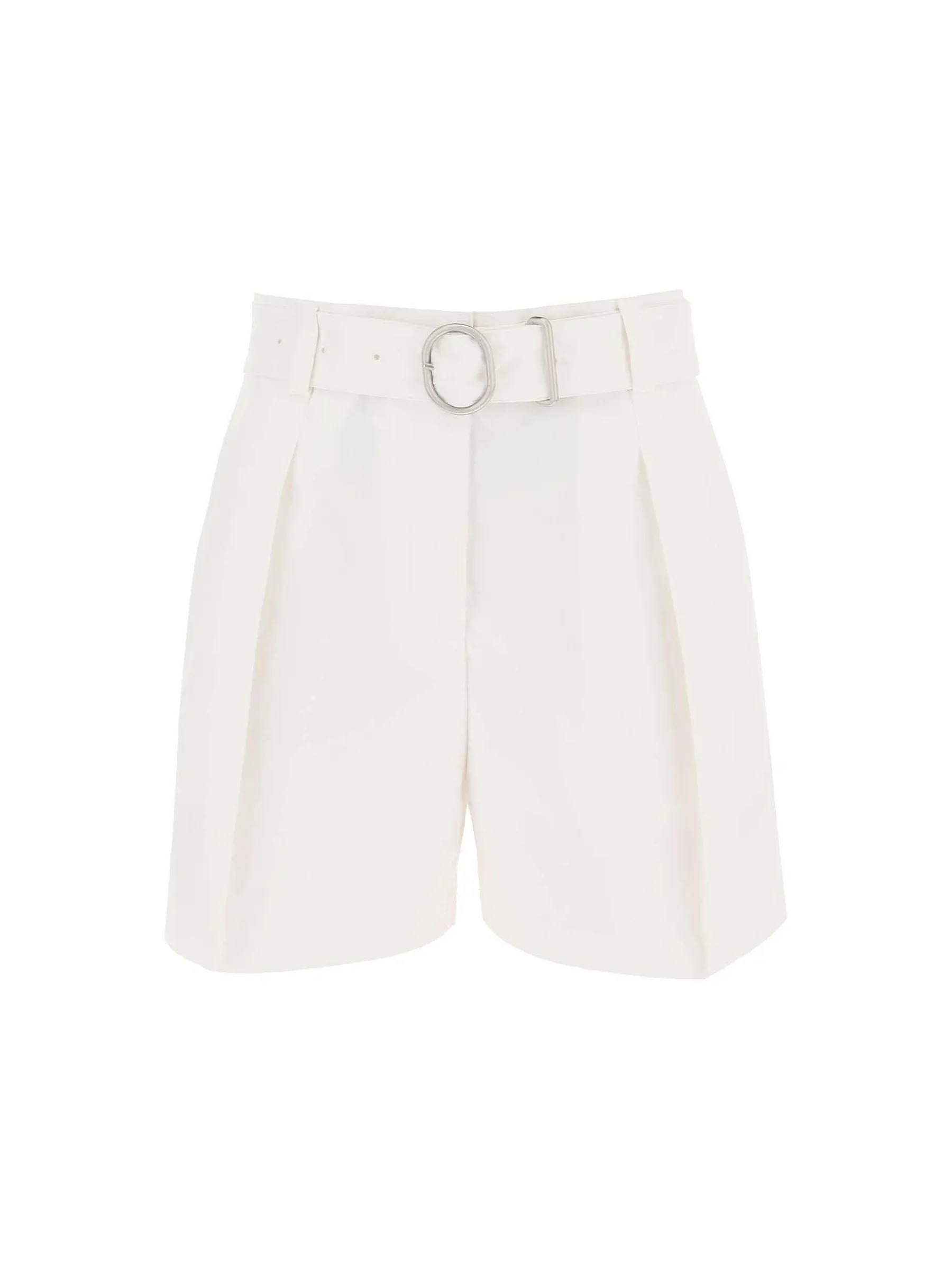 Optic Belted Tailored Shorts
