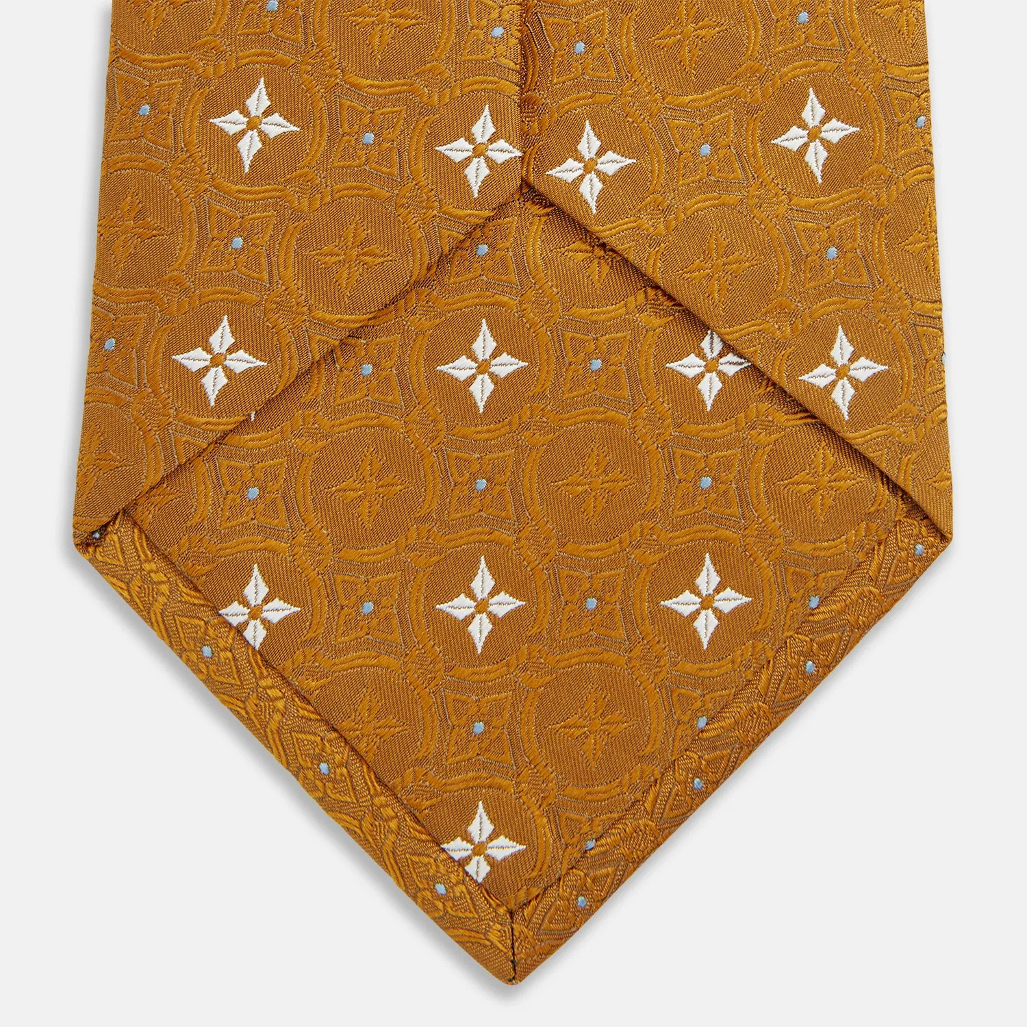 Orange Multi Neat Silk Tie