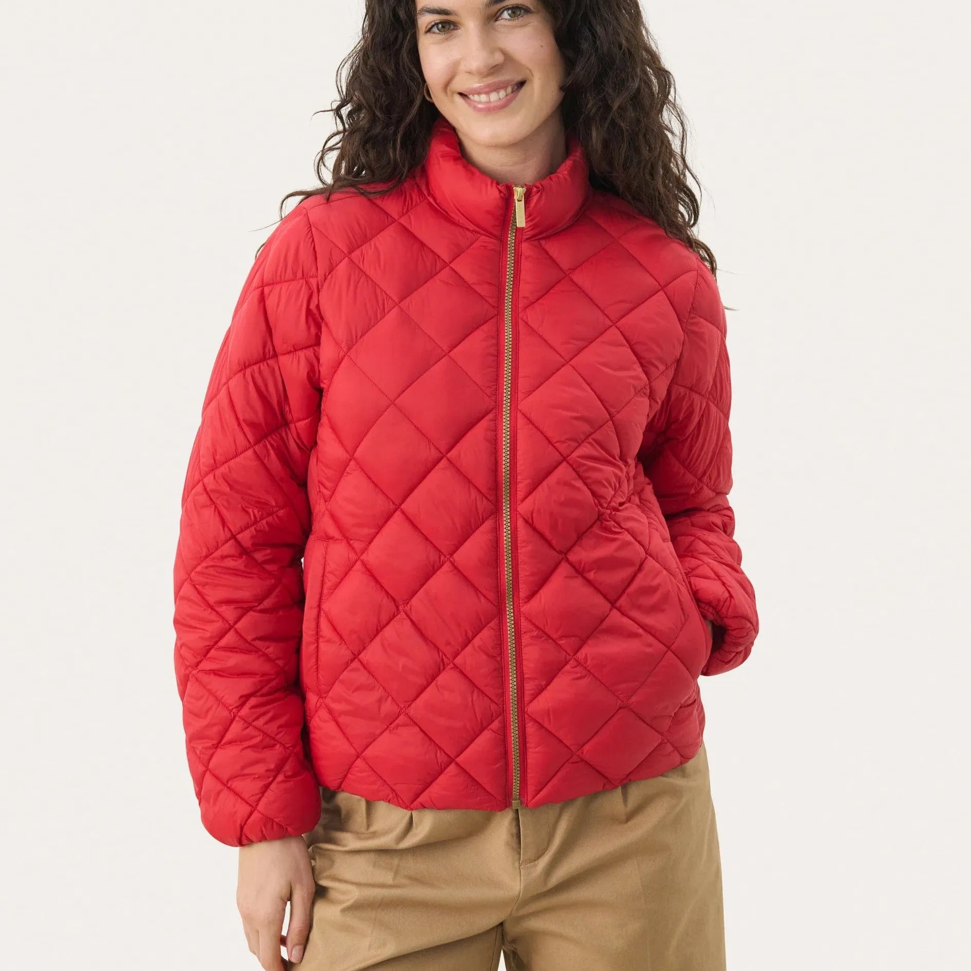 Part Two OliaOTW Jacket In Ribbon Red