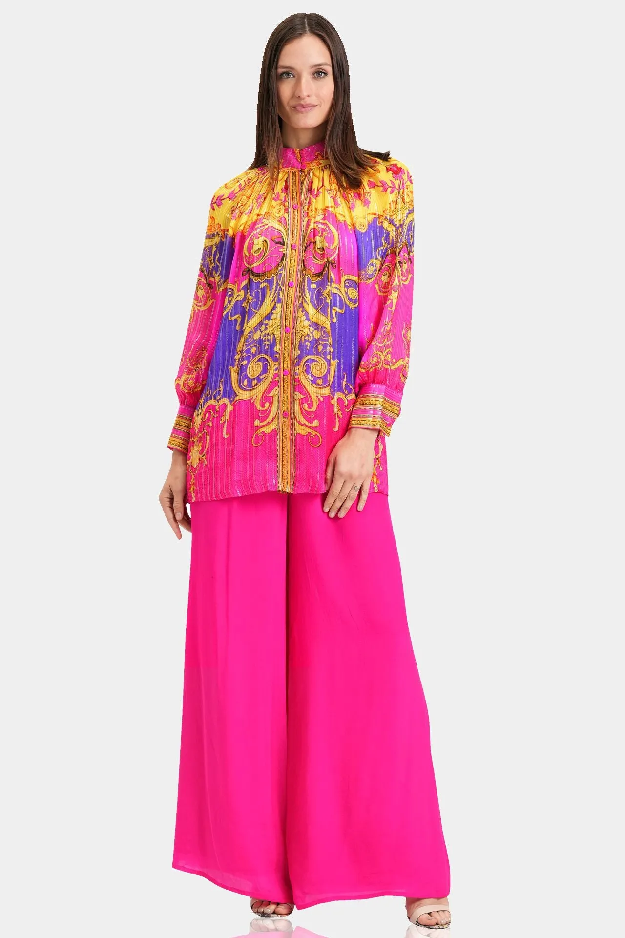 Pink Silk Shirts For Women