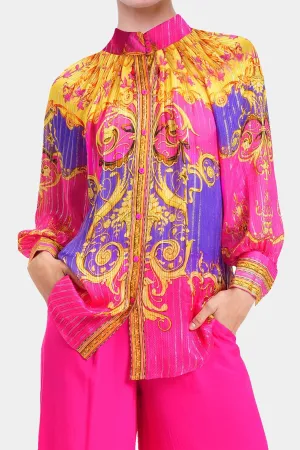 Pink Silk Shirts For Women