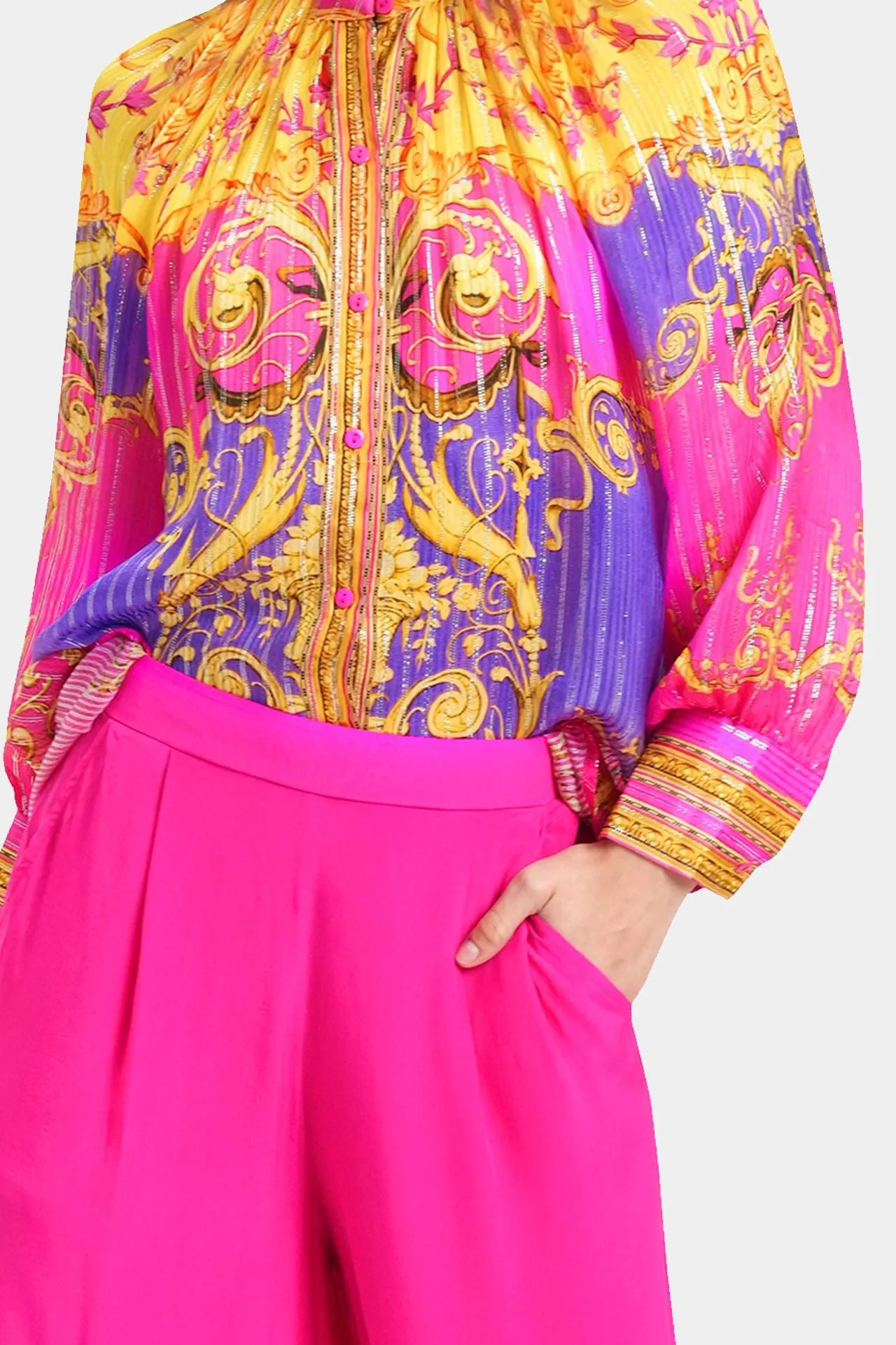 Pink Silk Shirts For Women