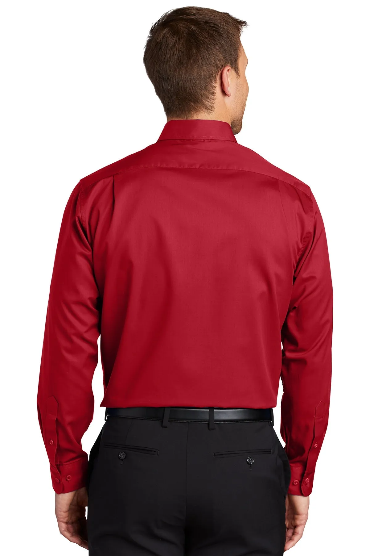 Port Authority SuperPro Custom Twill Shirts, Rich Red
