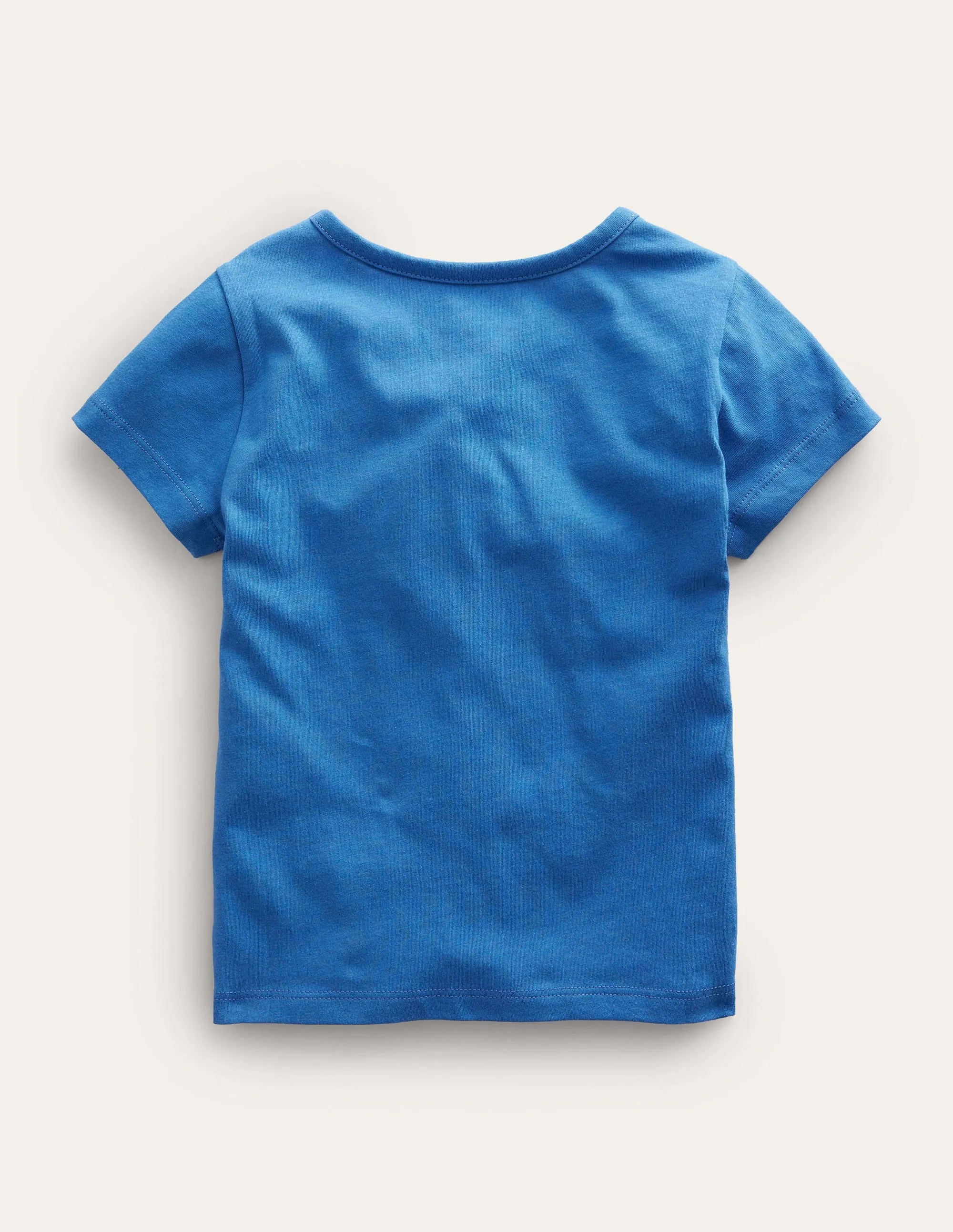 Printed Graphic T-Shirt-Delft Blue Ice Cream