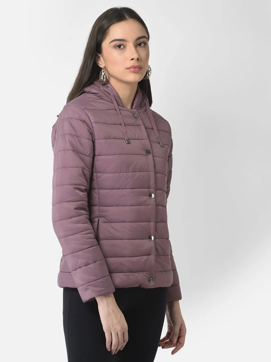 Purple Hooded Jacket