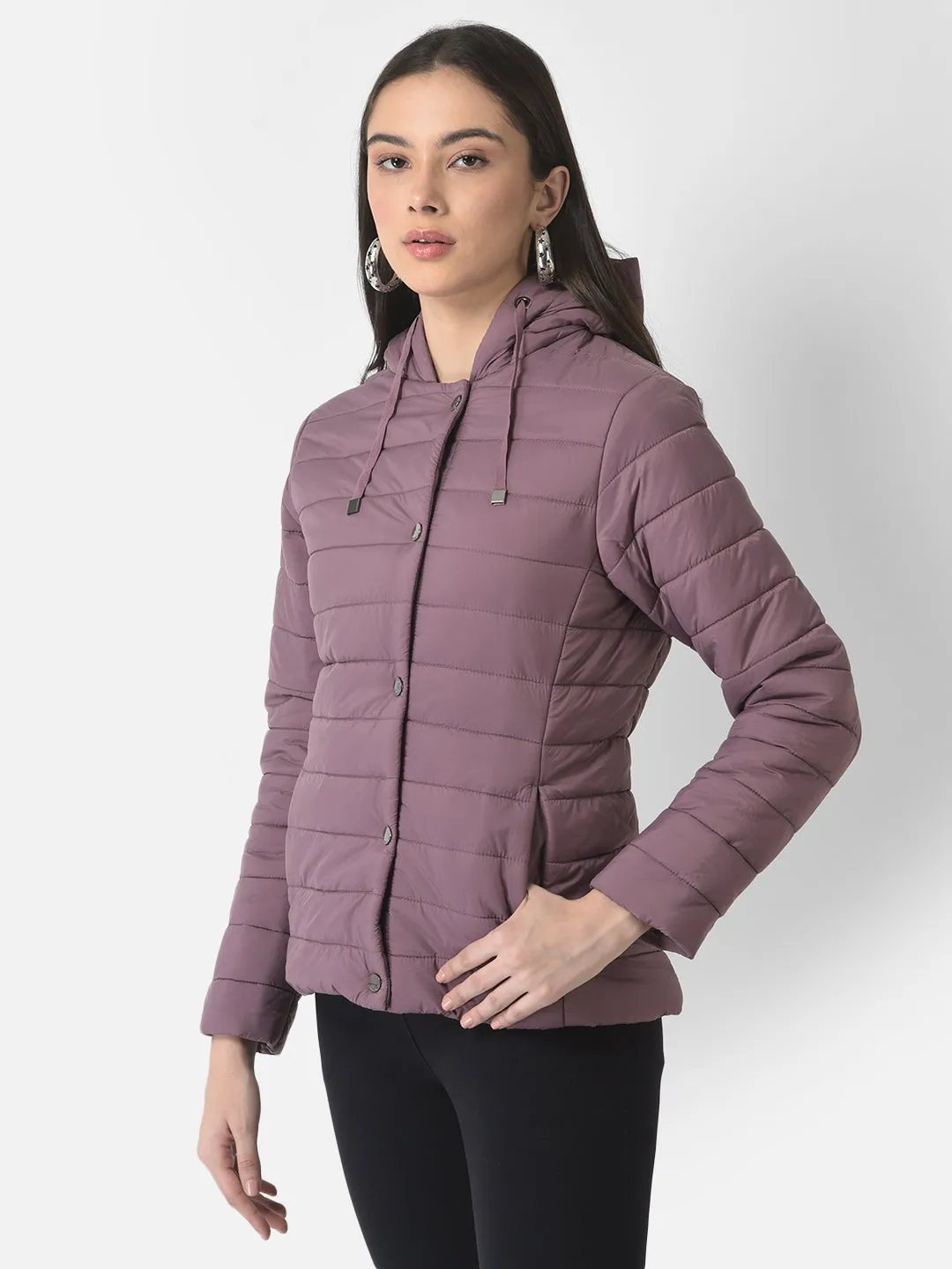 Purple Hooded Jacket