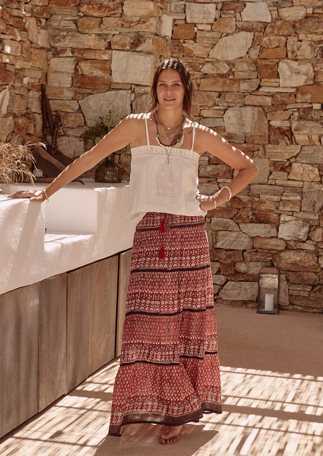 Reba Embroidered Cami Top