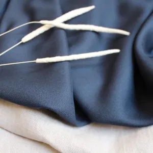 REMNANT: Crepe Viscose, Midnight 30% OFF 2.5 YDS
