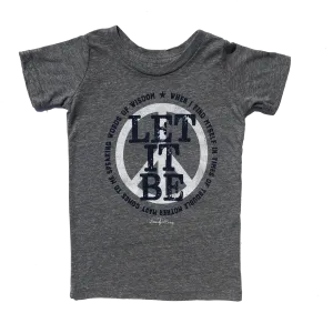 Retro Brand - Let It Be Tee in Heather Grey