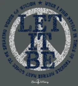Retro Brand - Let It Be Tee in Heather Grey