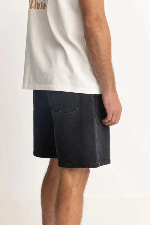 Rhythm Essential Denim Short - Black