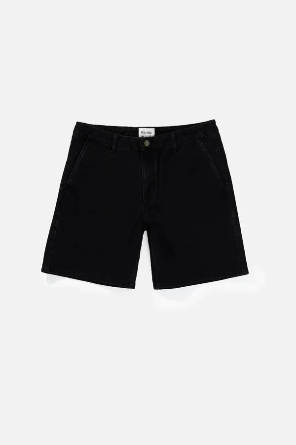 Rhythm Essential Denim Short - Black