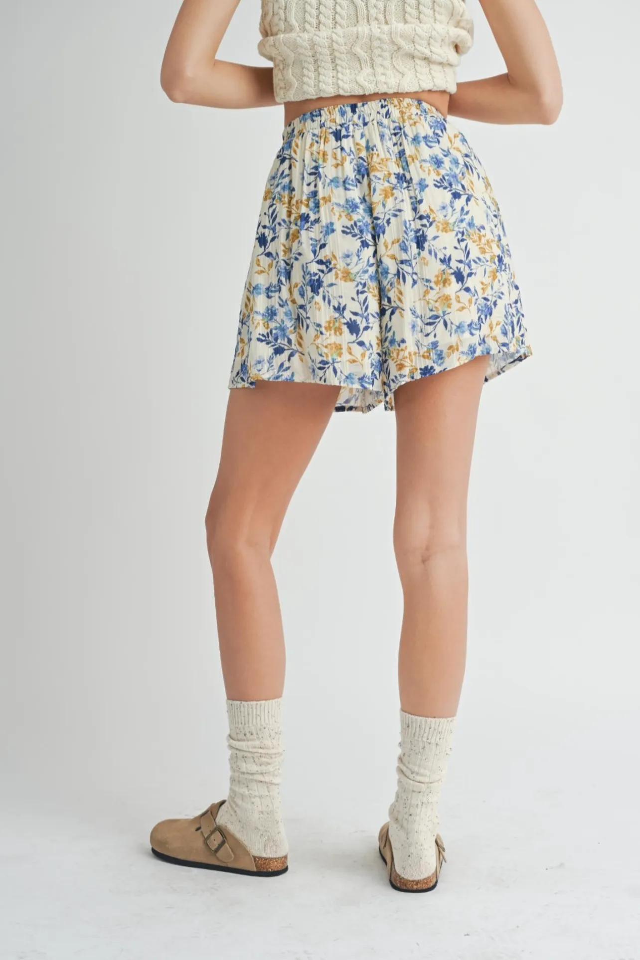 Sadie & Sage Heirloom Shorts - Multi Ivory