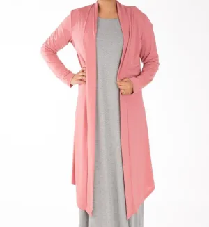 Salmon rose Maxi Cardigan