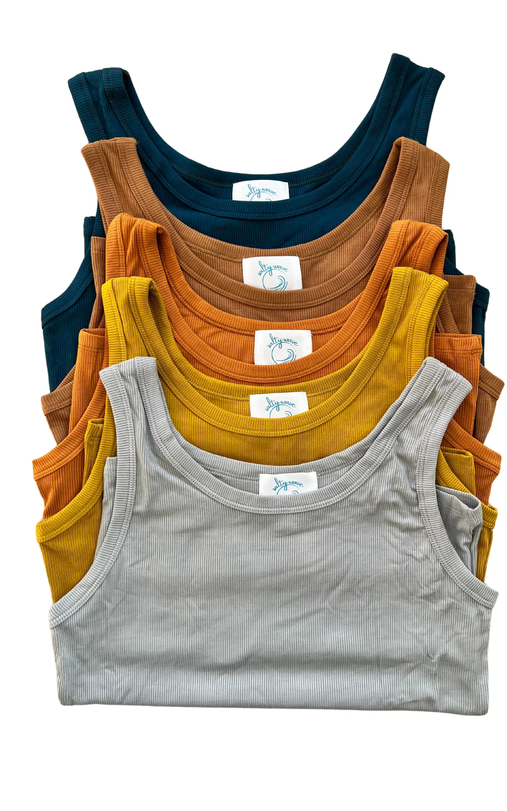SALTY WAVE Hold Tight Tanks  - Rustic Colors