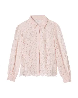 Scalloped Edge Lace Blouse