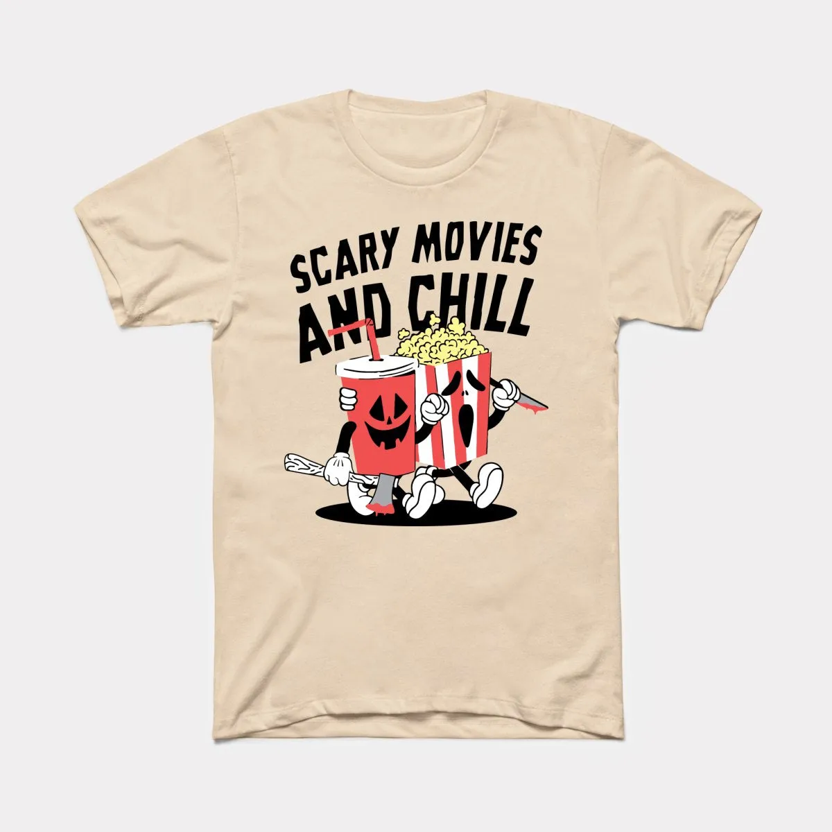 Scary Movies And Chill Adult Unisex Tee