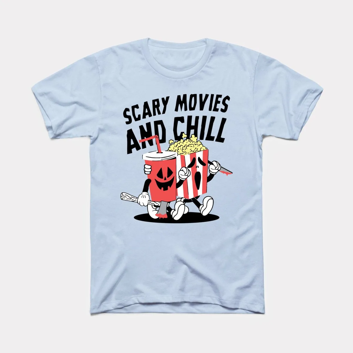 Scary Movies And Chill Adult Unisex Tee