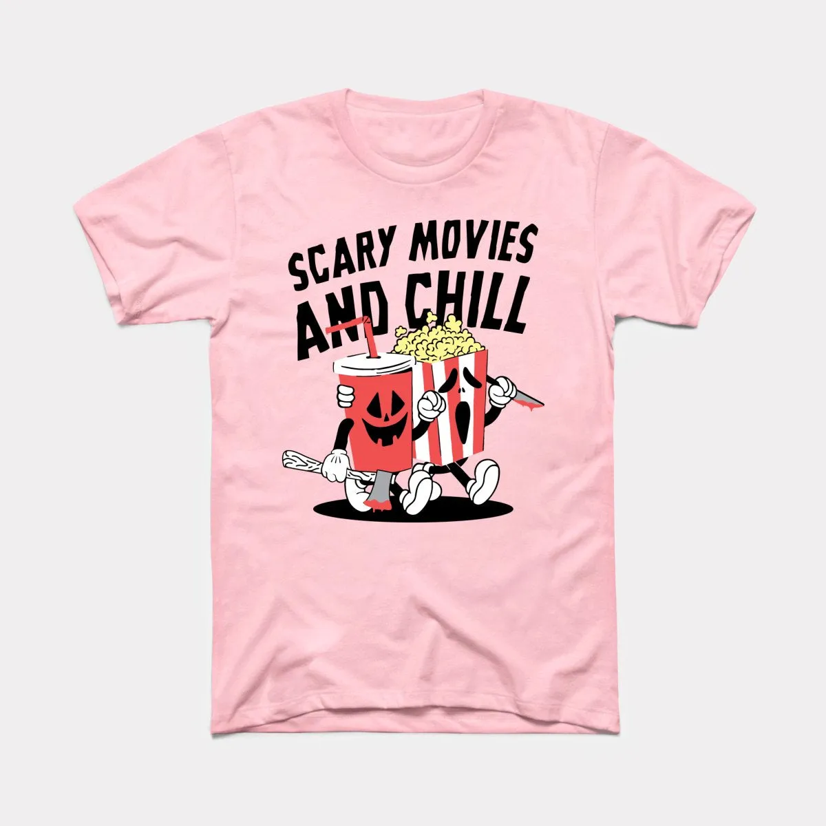 Scary Movies And Chill Adult Unisex Tee