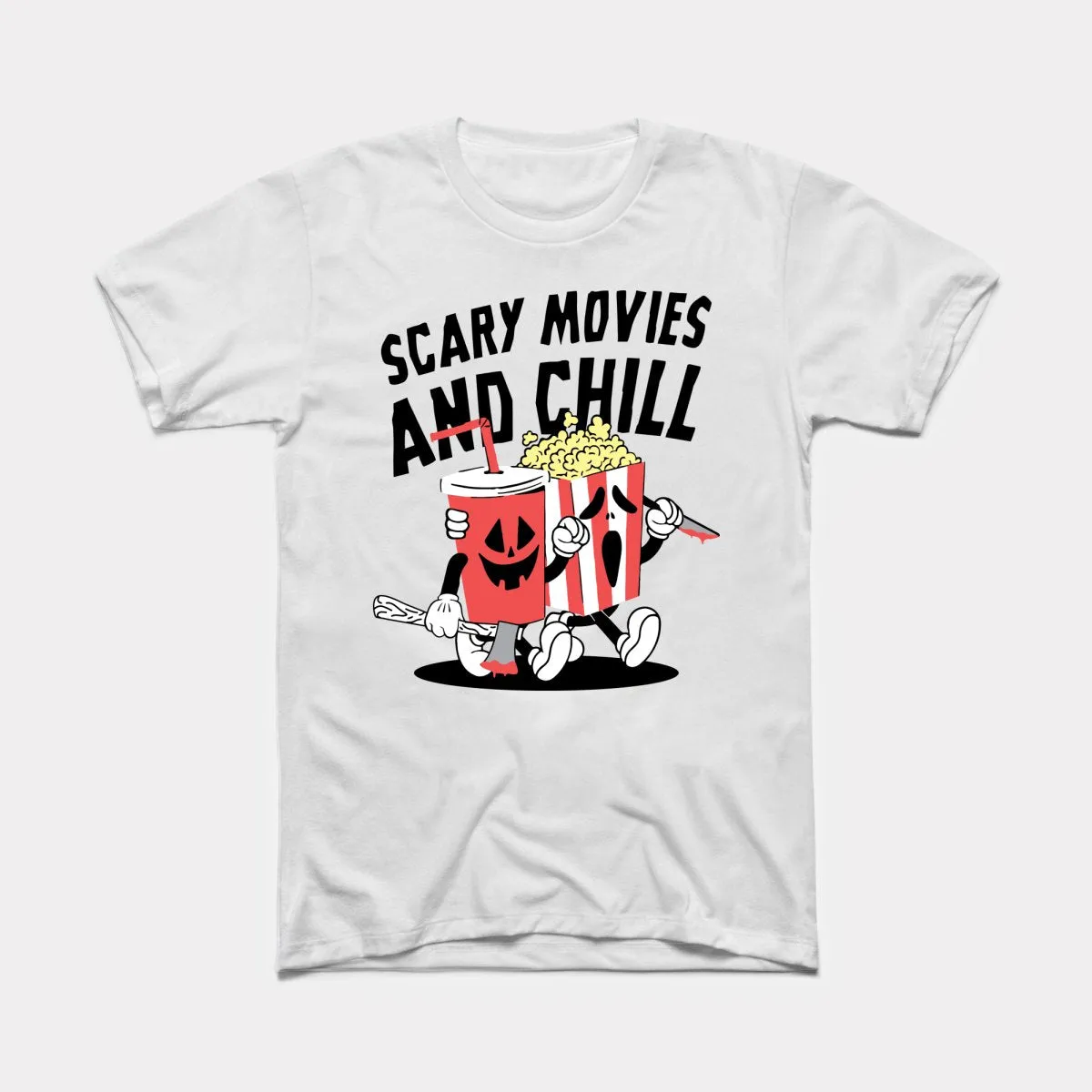 Scary Movies And Chill Adult Unisex Tee