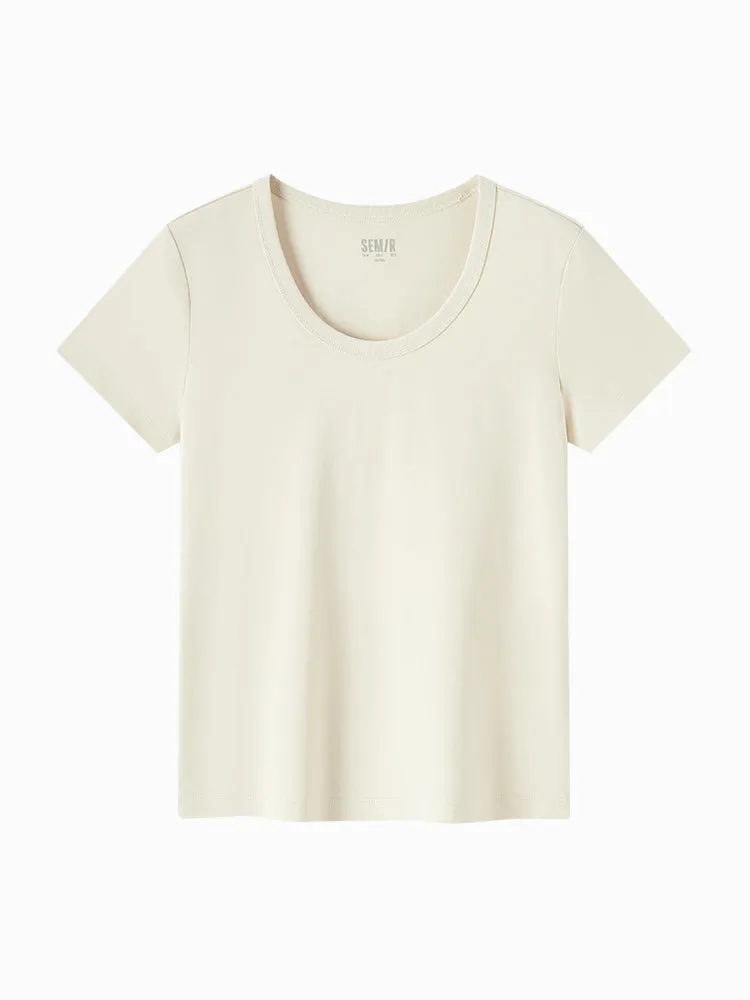 Semir Woman Slim Fit Other Short Sleeve T-shirts