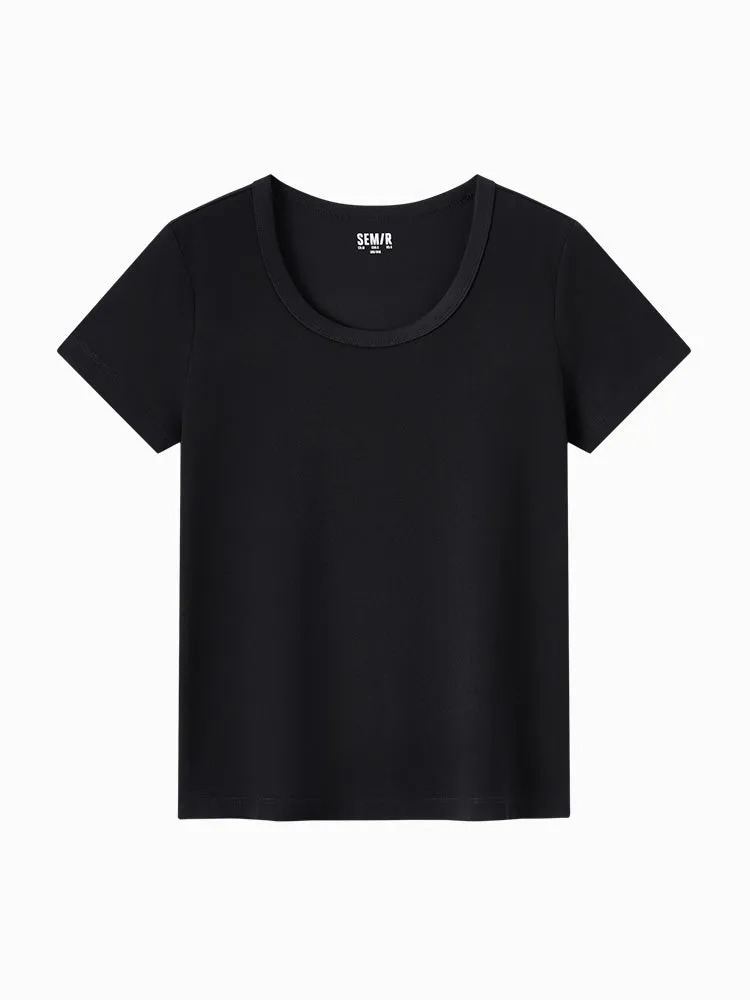Semir Woman Slim Fit Other Short Sleeve T-shirts