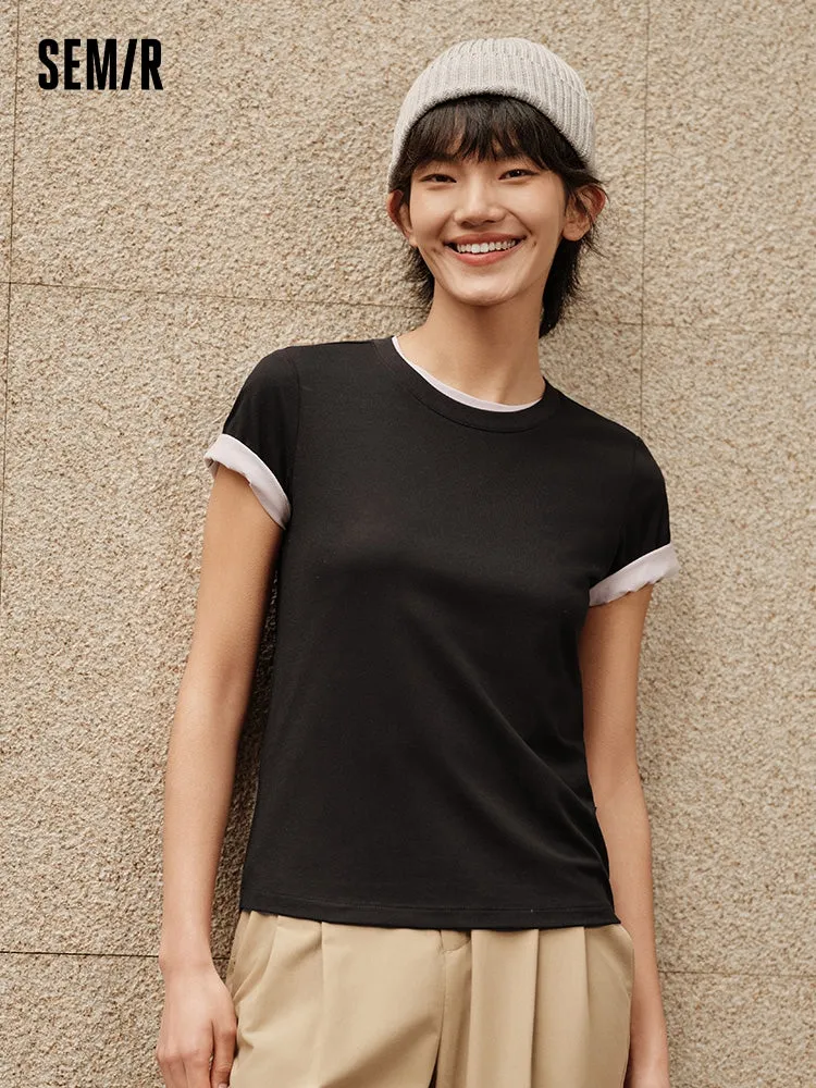 Semir Woman Slim Fit Other Short Sleeve T-shirts