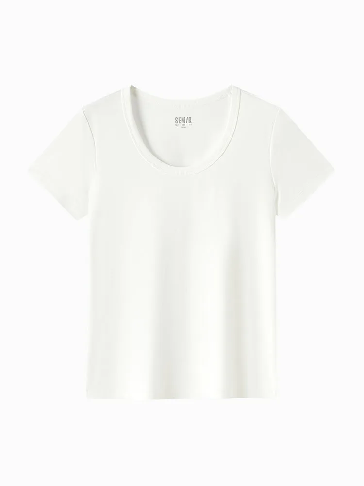 Semir Woman Slim Fit Other Short Sleeve T-shirts