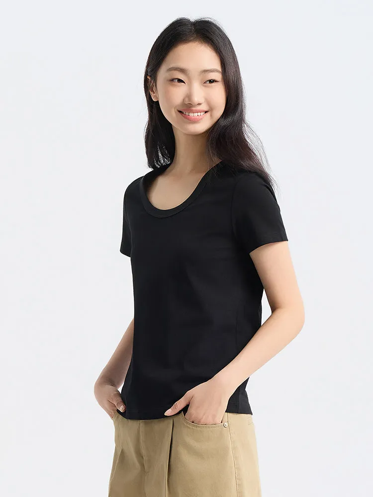 Semir Woman Slim Fit Other Short Sleeve T-shirts