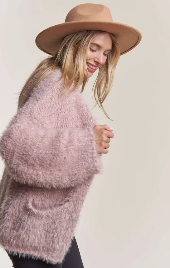 Shimmering Fuzz Cardigan