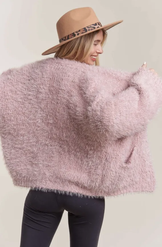 Shimmering Fuzz Cardigan