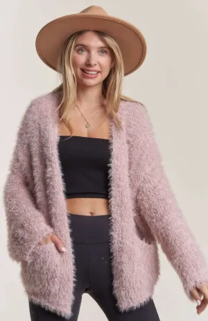 Shimmering Fuzz Cardigan