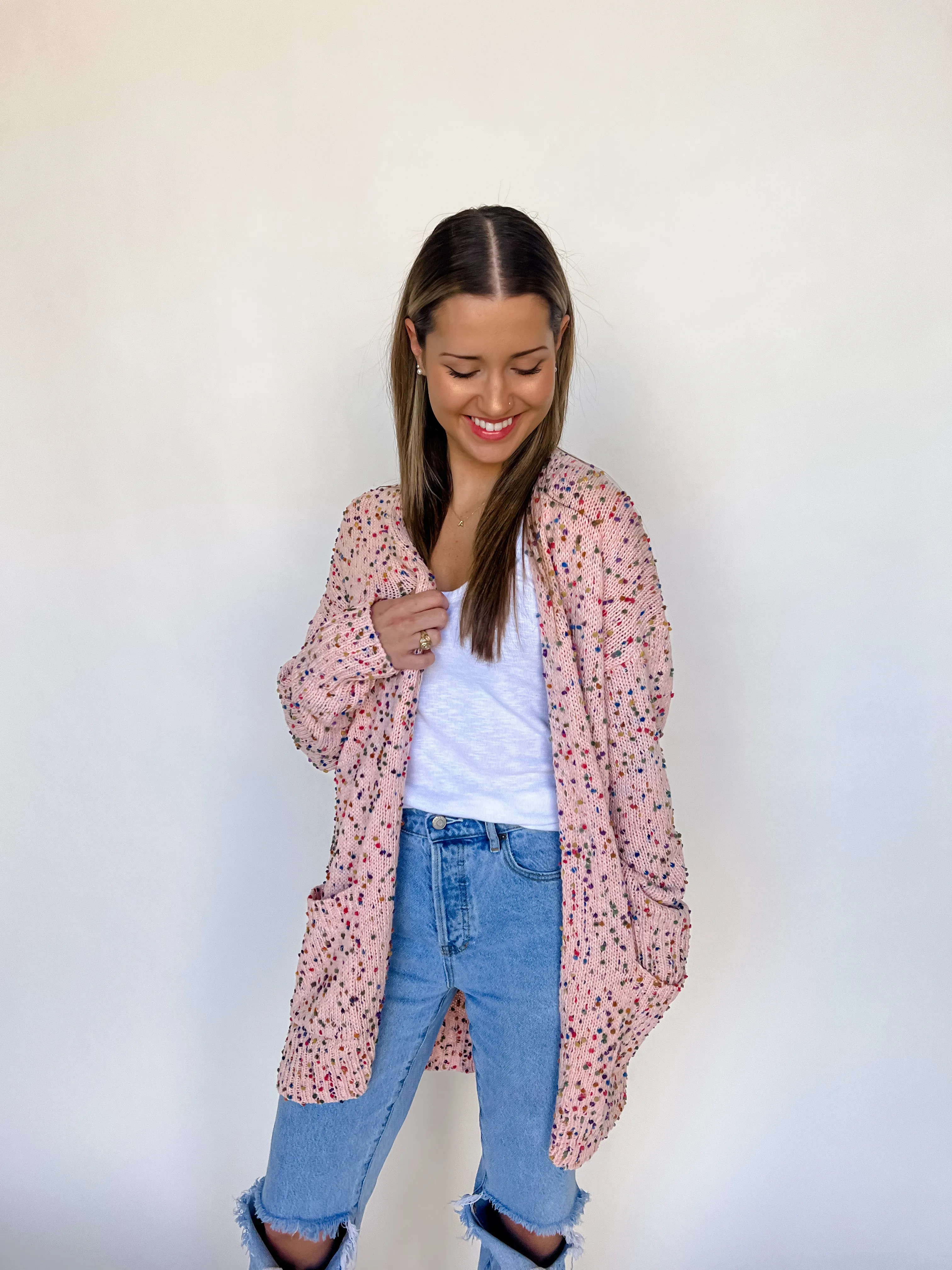 SPRING MILEY DOT CARDIGANS
