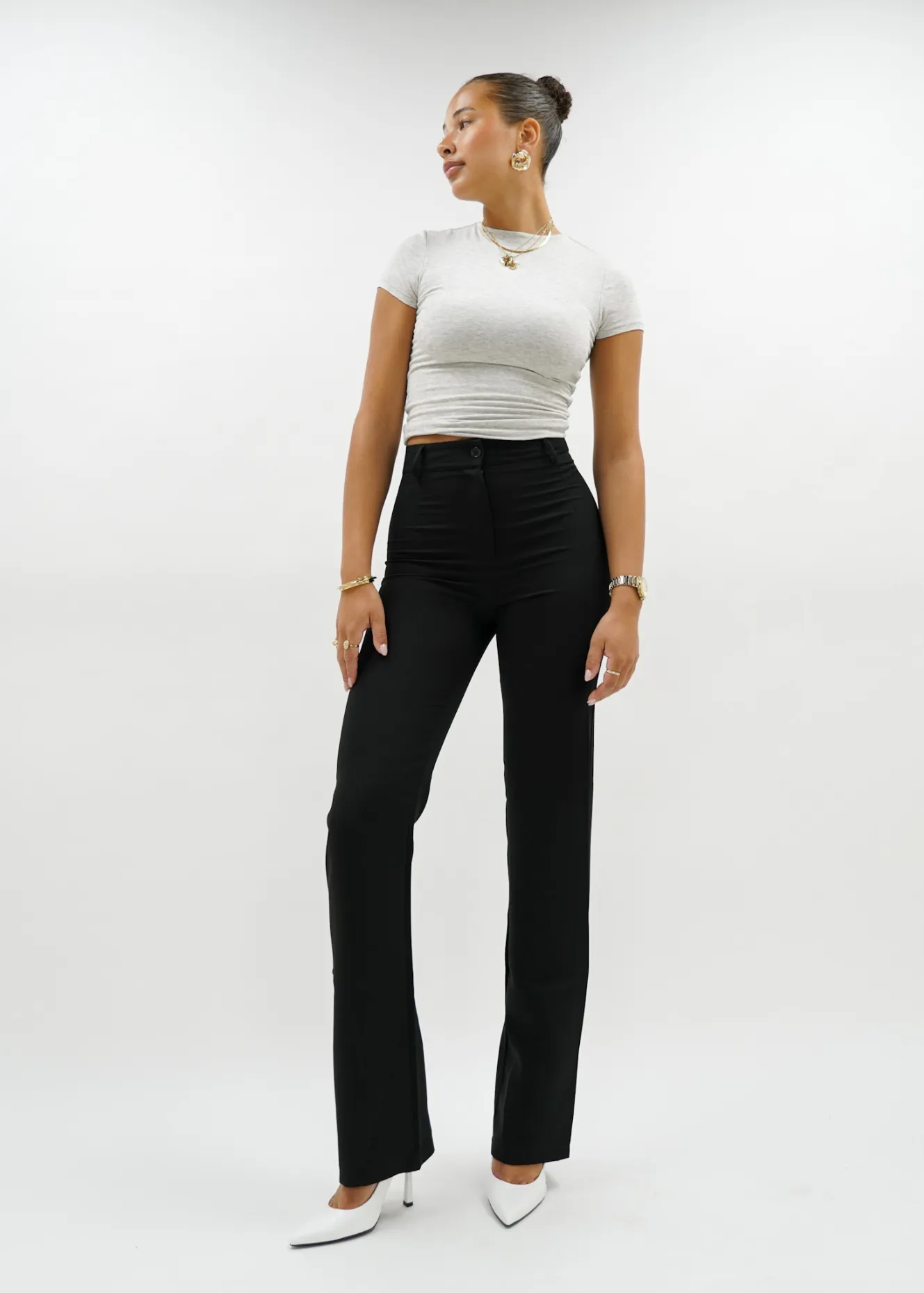 Straight leg pants classic black (TALL)